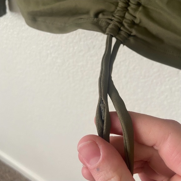 BlackMilk Matte Moss Strung Up Long Sleeve Top - Picture 6 of 6